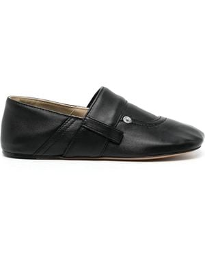Loewe Pocket-Design Flat Loafers - Black