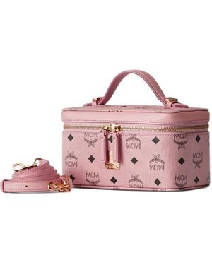 MCM Aren Visetos Vanity Case - Pink