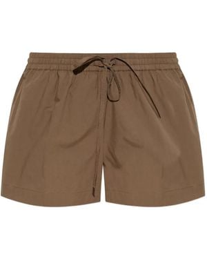 Matteau Bermudas Holgadas Con Cordones - Marrón