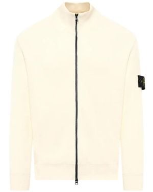 Stone Island Cárdigan Con Cremallera - Neutro