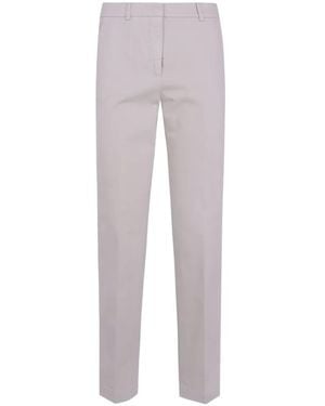 Peserico Straight-Leg Tailored Pants - Gray