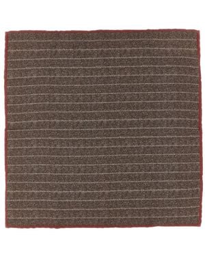 Brunello Cucinelli Einstecktuch Mit Nadelstreifen - Braun