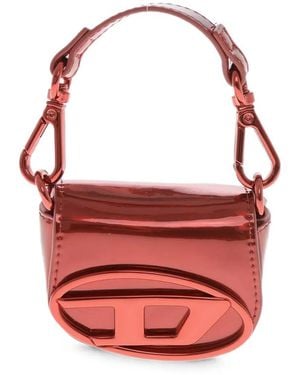 DIESEL Logo-Plaque Mini Bag - Red