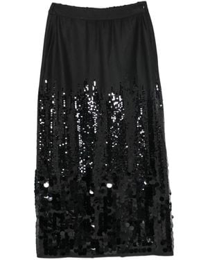 Collection Privée Sequin-Embellished Maxi Skirt - Black