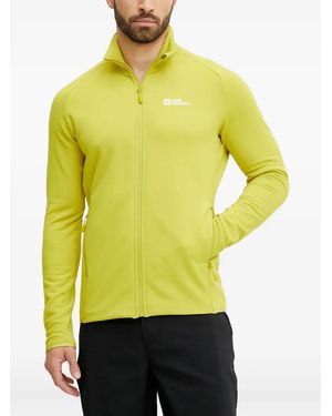 Jack Wolfskin Zip-Fastening Sweatshirt - Yellow