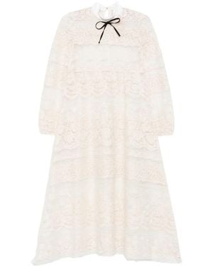 N°21 Lace-Bow Maxi Dress - White