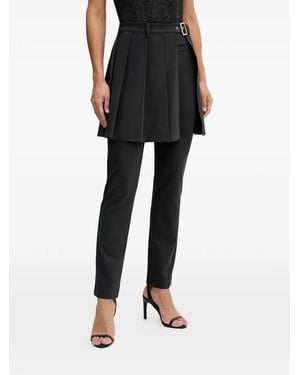 Sisley Panel-Detail Trousers - Black
