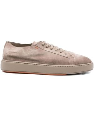 Santoni Suede Sneakers - Gray