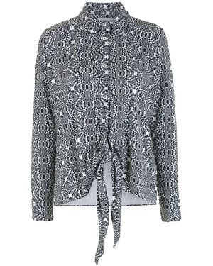 Amir Slama Printed Shirt - Gray