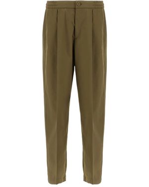 Herno Pleated Trousers - Green