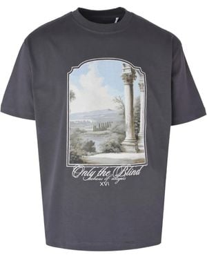 Only the Blind Cotton T-Shirt - Grey