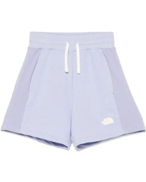 The North Face Logo-Patch Track Shorts - White