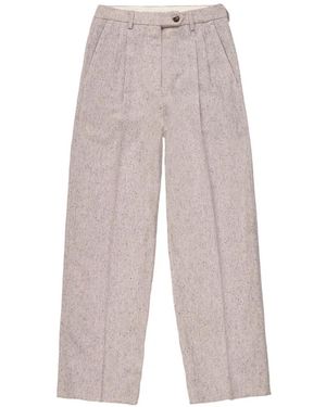 Fortela Josephine Pleated Trousers - White