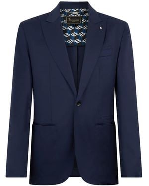 Billionaire Lapel Blazer - Blue