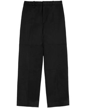 Jil Sander Cotton Trousers - Black