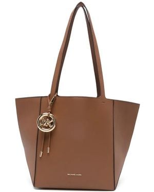 MICHAEL Michael Kors Sac Cabas Jordi À Breloque Logo - Marron