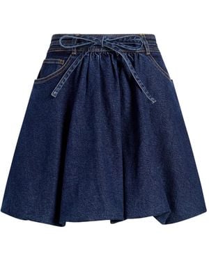 Cinq À Sept Balloon Drawstring Skirt - Blue