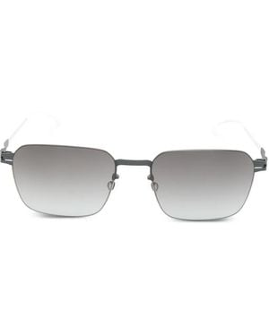 Mykita Arvin Rectangle-Frame Sunglasses - Gray