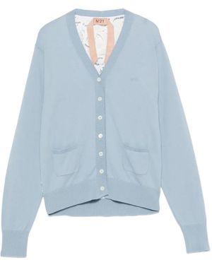 N°21 V-Neck Cardigan - Blue