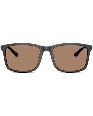 Emporio Armani Lunettes De Soleil À Monture Carrée - Brown