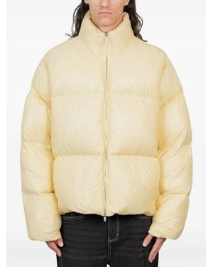 Jil Sander Quilted Puffer Coat - Natural