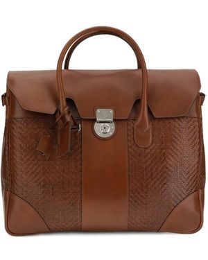 Brunello Cucinelli Borsa Tote Intrecciato - Marrone