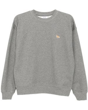 Maison Kitsuné Relaxed Fit Cotton Sweatshirt - Grey