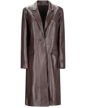 DESA NINETEENSEVENTYTWO Cappotto Con Revers A Lancia - Marrone