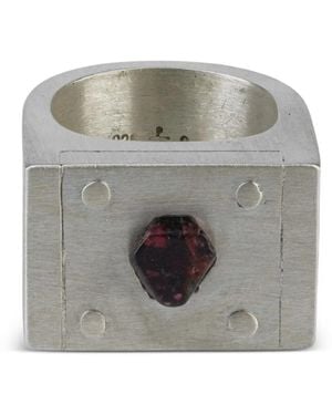 Parts Of 4 Plate Single Ring Mit Spinell - Grau