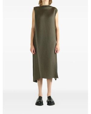 Issey Miyake "Soft Fold Pleats" Dress - Green