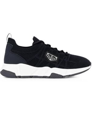 Philipp Plein Runner Sock Triangle Placca Sneakers - Schwarz