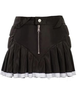 Natasha Zinko Minirock mit Falten - Schwarz