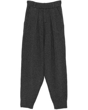 Coperni Pleated Knitted Pants - Gray