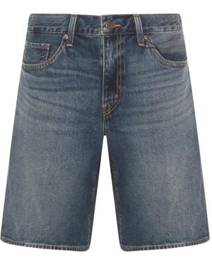 Levi's Wide-Leg Denim Shorts - Blue