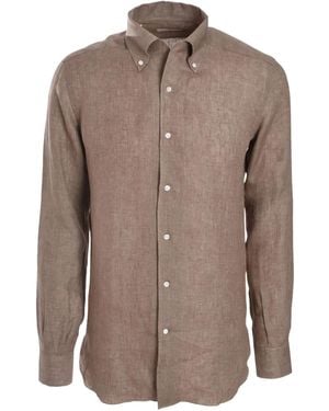 Luciano Barbera Camicia - Marrone