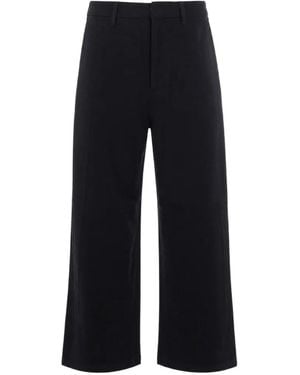 Arte' Straight-Leg Cropped Pants - Black