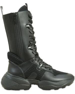 Hogan Interaction Leather Boots - グリーン