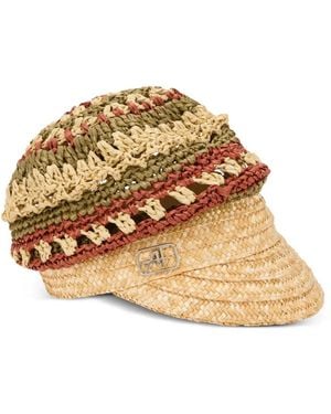 Alberta Ferretti Cappello Con Design Intrecciato - Metallizzato