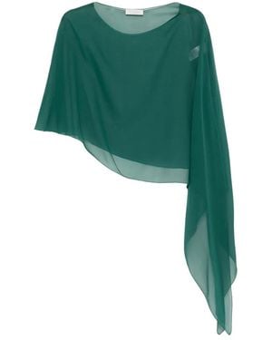 Antonelli Capa con dobladillo asimétrico - Verde