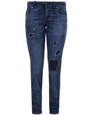 DIESEL Grupee-Ne Distressed Jeans - Blue