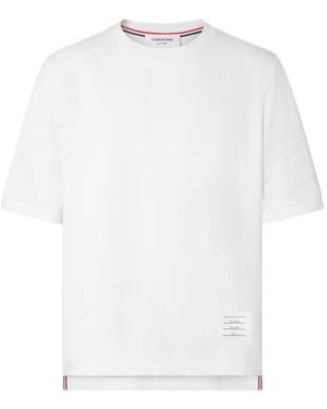 Thom Browne 4-Bar Jersey T-Shirt - Wit