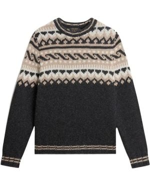 Woolrich Pullover Mit Fair-Isle-Muster - Grau