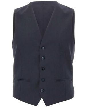 Manuel Ritz Peaked-Lapel Three-Piece Suit - Blue