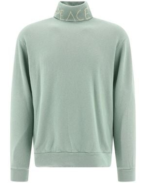 Kapital Embroidered-Motif Cotton Sweater - Green