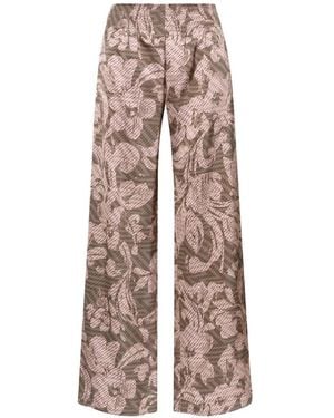 Maliparmi Sweet Foliage Trousers - Neutro