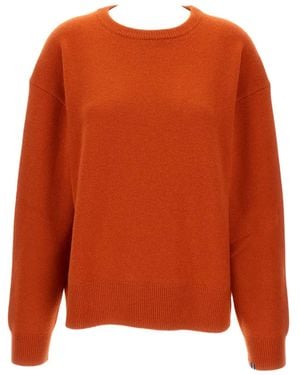 Extreme Cashmere Ribbed Crew-Neck Sweater - Orange