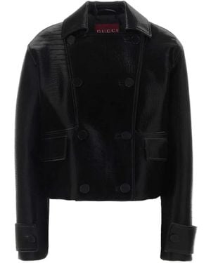 Gucci Leren Jack - Zwart