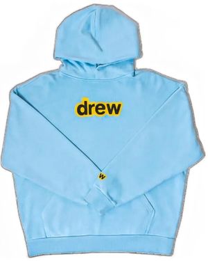 Drew Mascot Logo-Print Hoodie - Blue