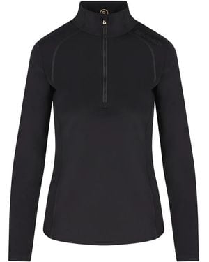 Bogner High-Neck Zip-Up Top - Black