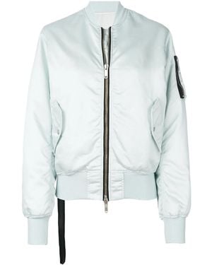 Unravel Project Cropped Bomber Jacket - Blue